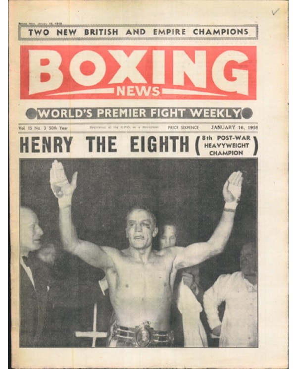 Boxing News magazine 16.1.1959 Download pdf