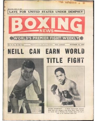 Boxing News magazine 16.10.1959 Download pdf