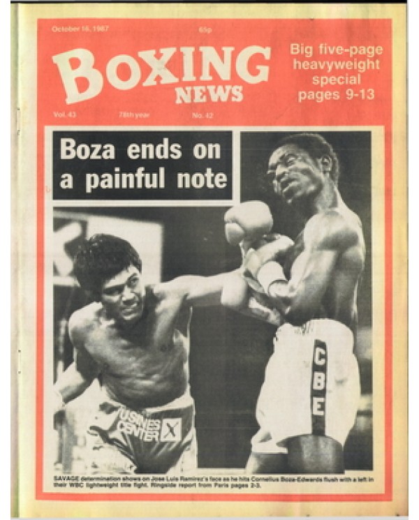 Boxing News magazine 16.10.1987 Download pdf