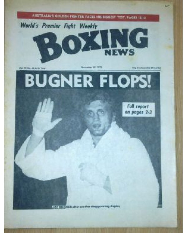 Boxing news magazine  Download PDF16.11.1973