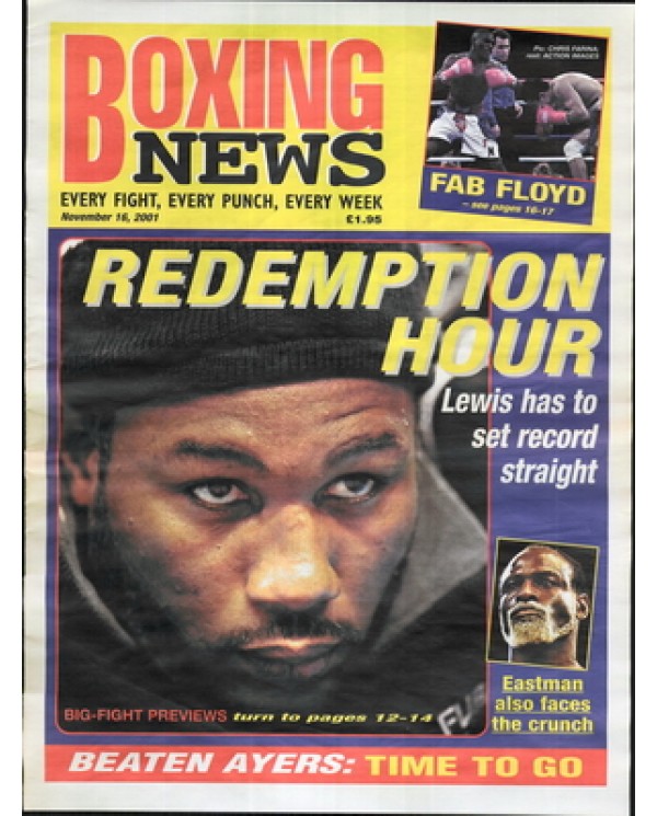 Boxing News magazine 16.11.2001 Download pdf