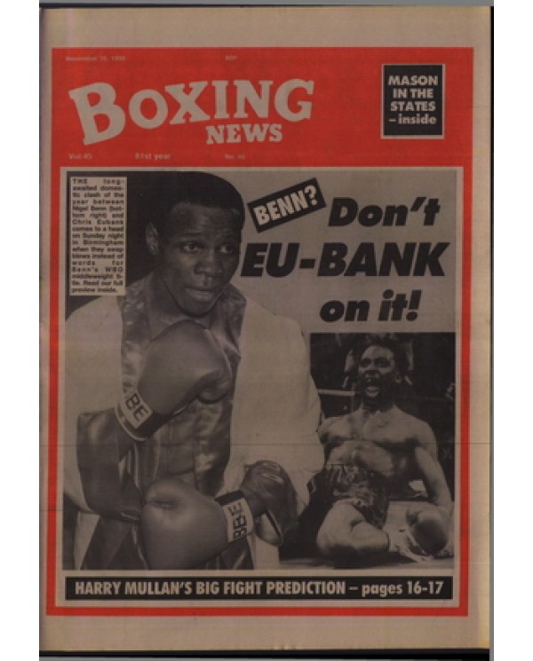 Boxing News magazine 16.11.1990 Download pdf