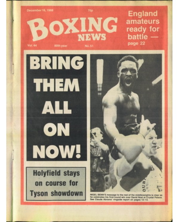 Boxing News magazine 16.12.1988 Download pdf