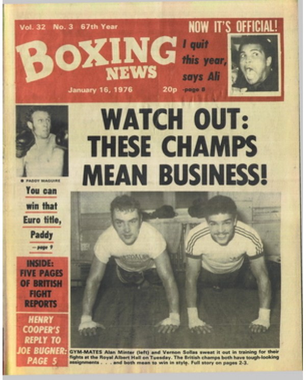 Boxing News magazine 16.1.1976 Download pdf