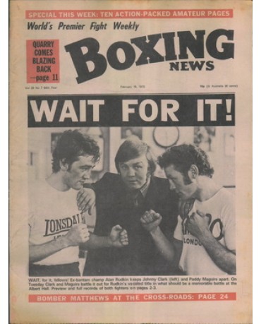 Boxing News magazine 16.2.1973  Download pdf