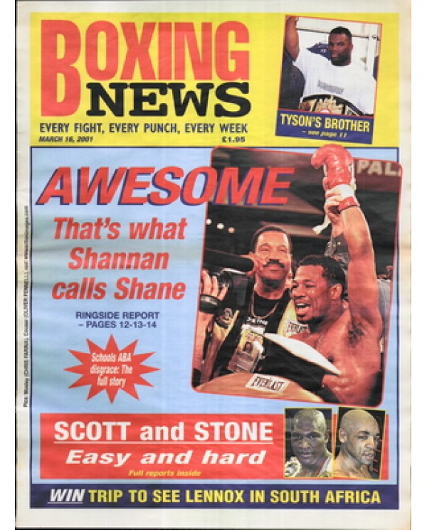 Boxing News magazine 16.3.2001 Download pdf