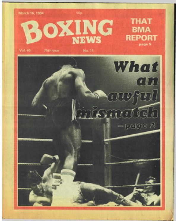 Boxing News magazine 16.3.1984 Download pdf