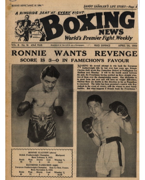 Boxing News magazine 16.4.1952 Download pdf