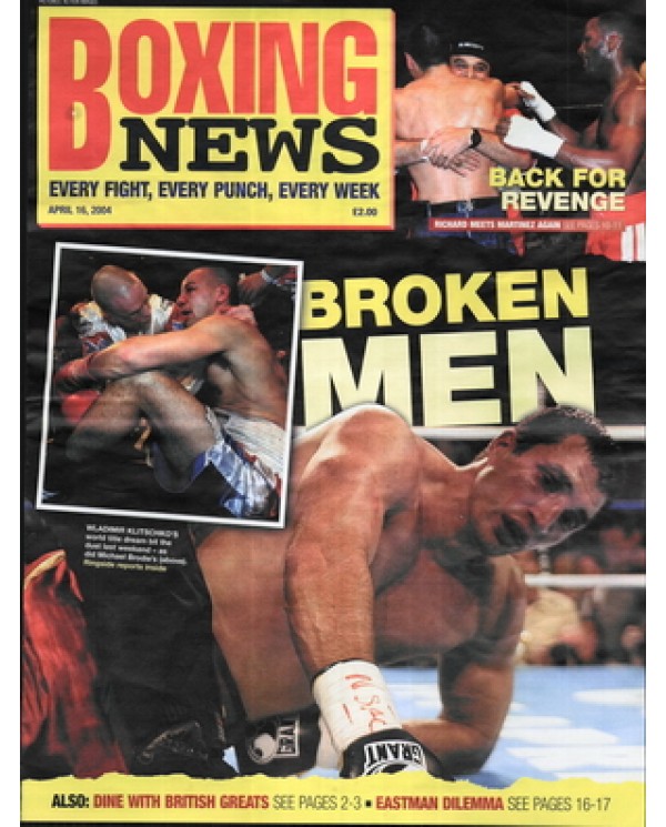 Boxing News magazine 16.4.2004 Download pdf
