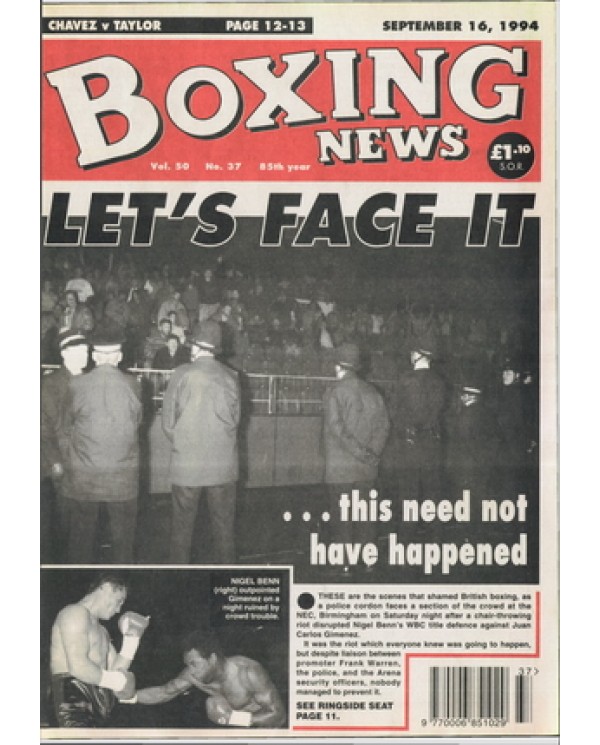 Boxing News magazine 16.9.1994 Download pdf