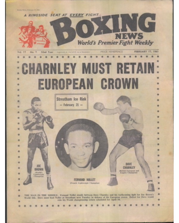 Boxing News magazine 17.2.1961  Download pdf