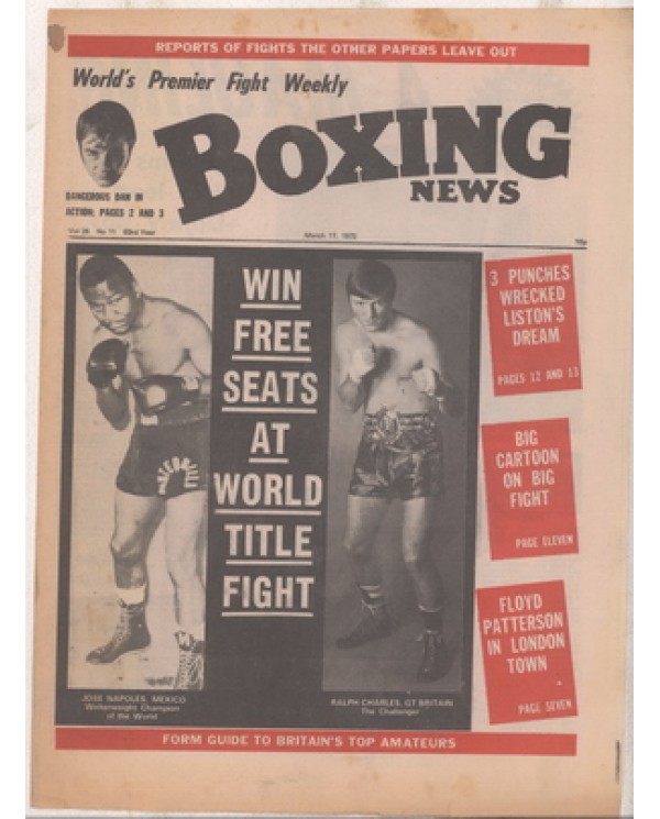 Boxing News magazine 17.3.1972  Download pdf