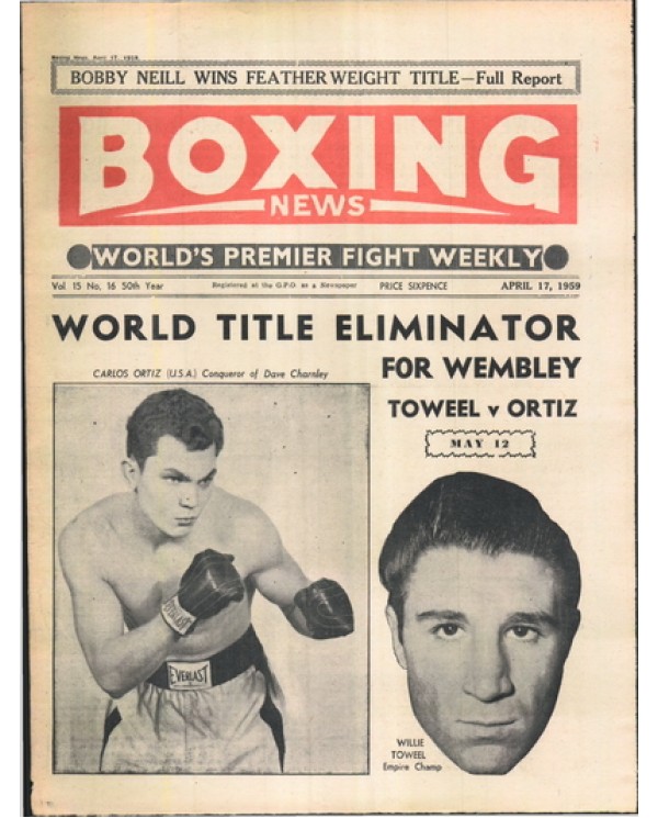 Boxing News magazine 17.4.1959 Download pdf