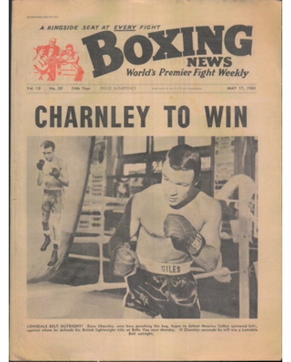 Boxing News magazine 17.5.1963  Download pdf