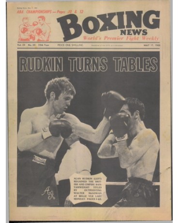 Boxing News magazine 17.5.1968  Download pdf