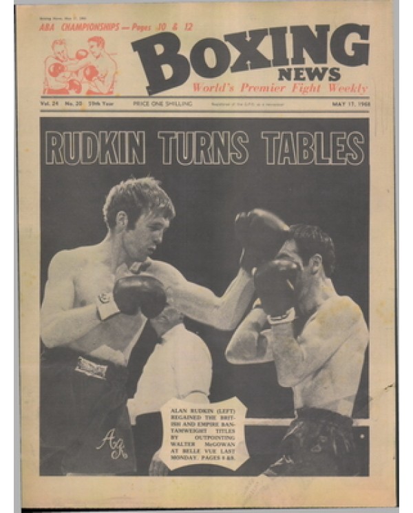 Boxing News magazine 17.5.1968  Download pdf