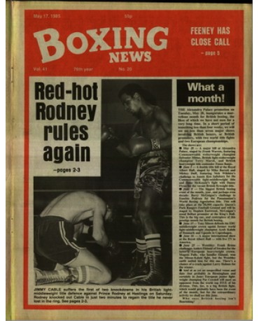 Boxing News magazine 17.5.1985 Download pdf
