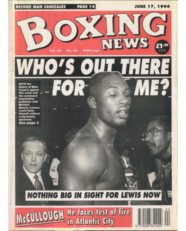 Boxing News magazine 17.6.1994 Download pdf