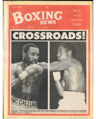 Boxing News magazine 17.7.1987 Download pdf