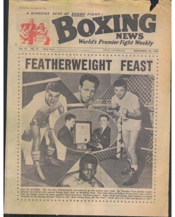 Boxing News magazine 18.11.1960 Download pdf