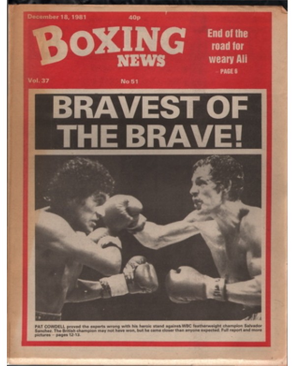 Boxing News magazine 18.12.1981 Download pdf