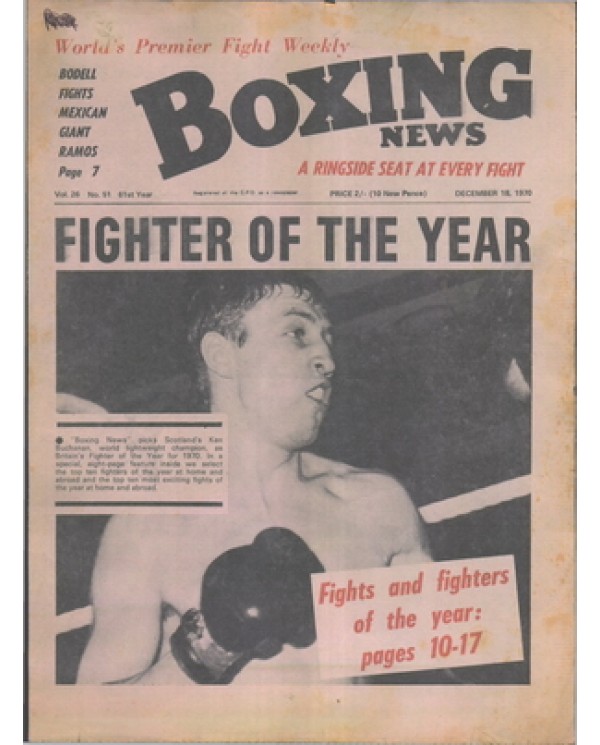 Boxing News magazine 18.12.1970  Download pdf