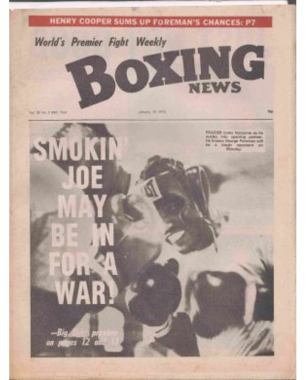 Boxing News magazine Download PDF 19.1.1973