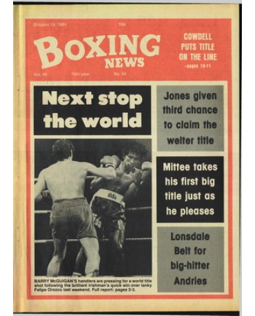 Boxing News magazine 19.10.1984 Download pdf