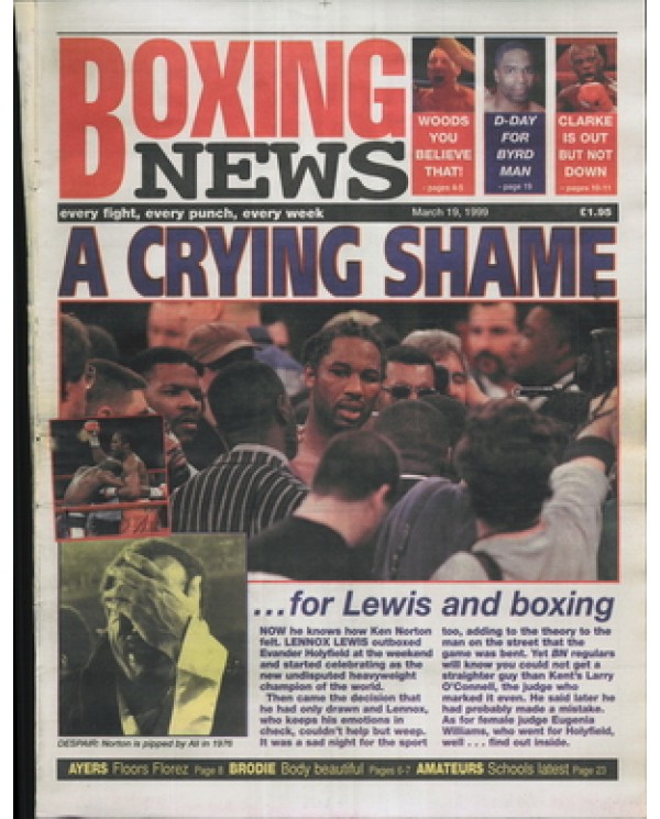 Boxing News magazine 19.3.1999 Download pdf