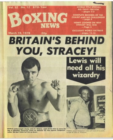 Boxing News magazine 19.3.1976 Memorabilia