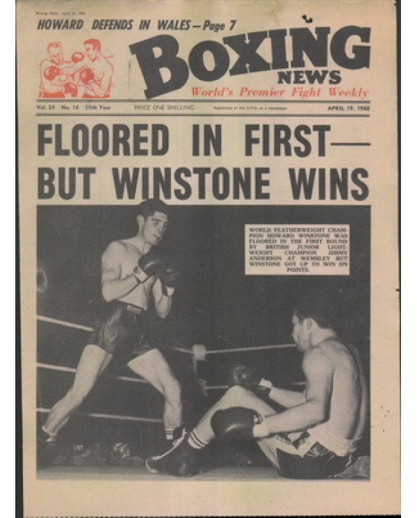 Boxing News magazine 19.4.1968  Download pdf