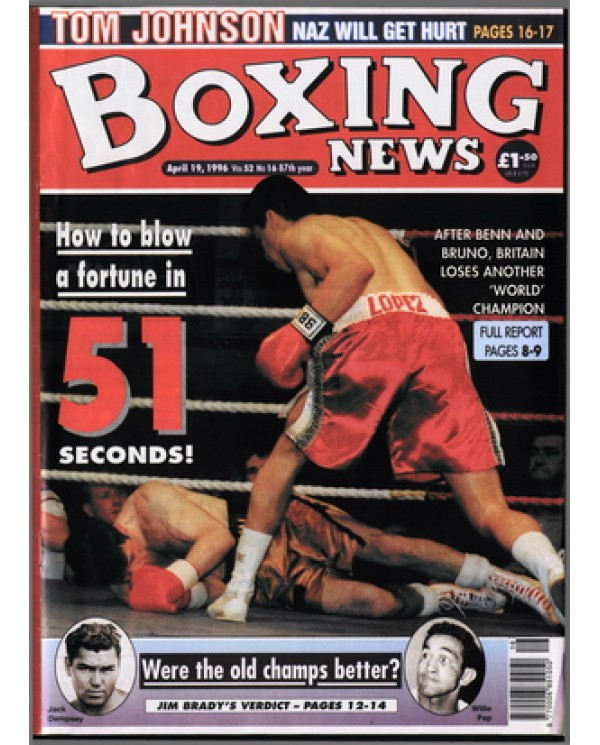 Boxing News magazine 19.4.1996 Download pdf