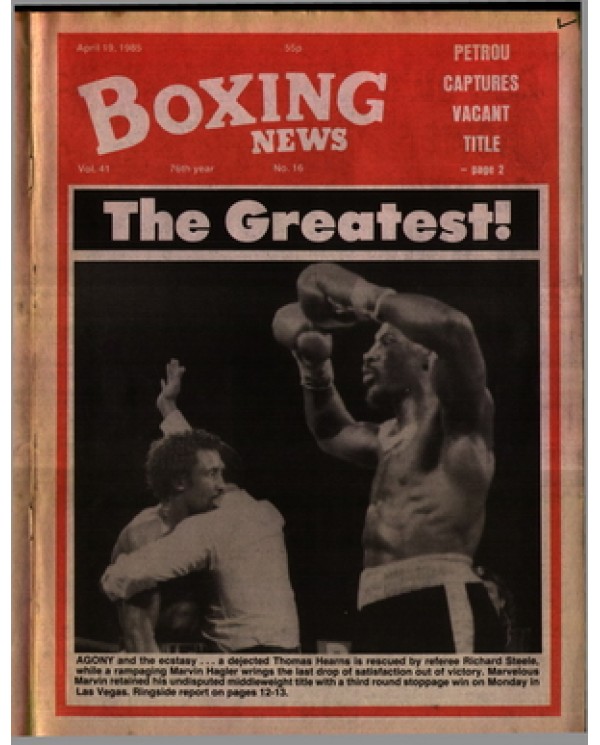 Boxing News magazine 19.4.1985 Download pdf