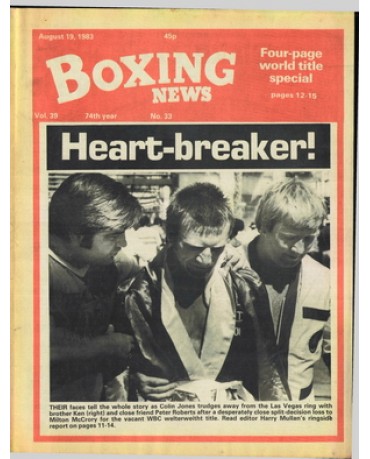 Boxing News magazine 19.8.1983 Download pdf