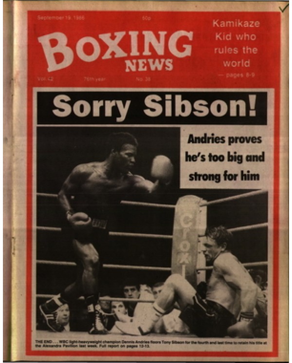 Boxing News magazine 19.9.1986 Download pdf