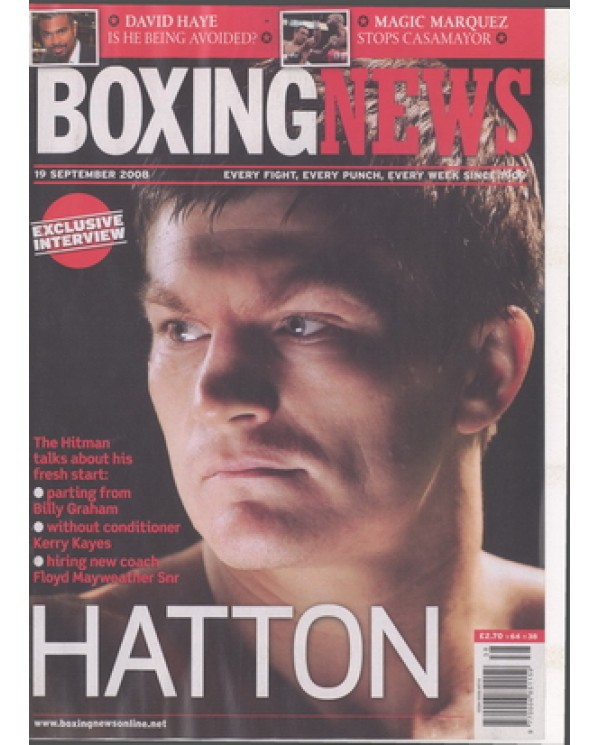 Boxing News magazine  19.9.2008  Download pdf