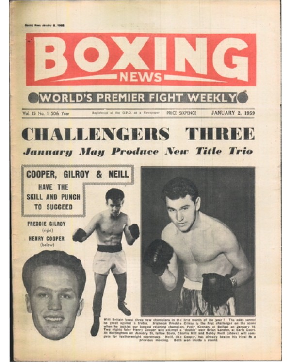 Boxing News magazine 2.1.1959 Download pdf