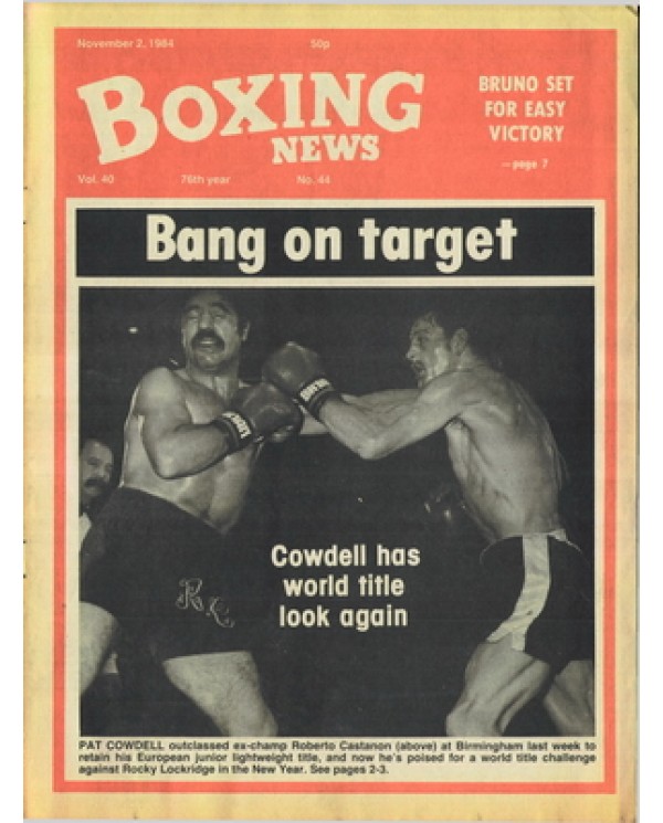 Boxing News magazine 2.11.1984 Download pdf