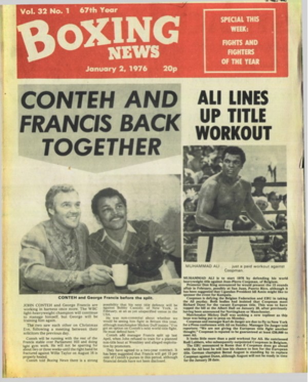 Boxing News magazine  2.1.1976 Download pdf