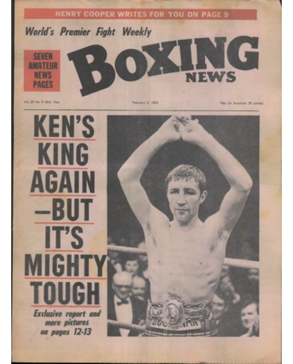 Boxing News magazine 2.2.1973 Download pdf