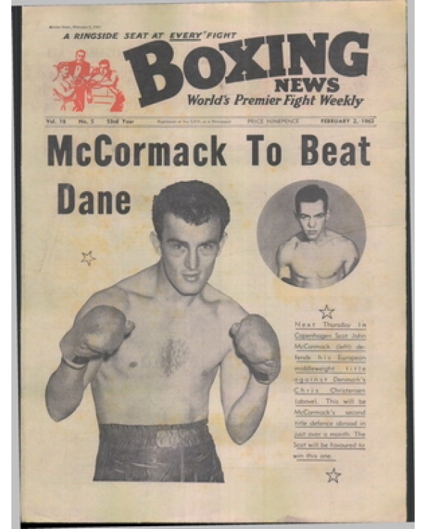 Boxing News magazine 2.2.1962  Download pdf