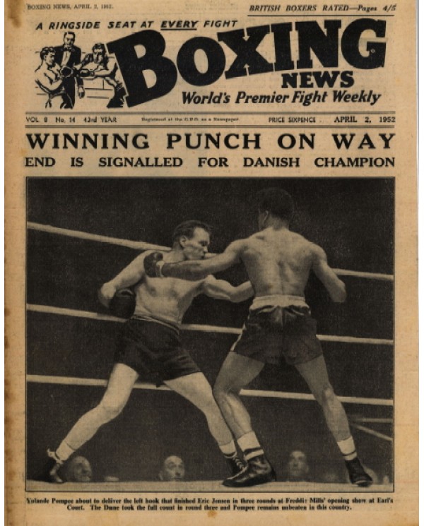 Boxing News magazine 2.4.1952 Download pdf