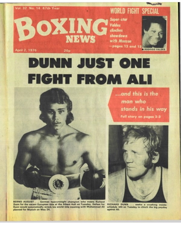 Boxing News magazine 2.4.1976 Download pdf