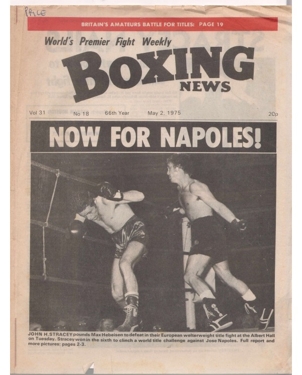 Boxing News magazine Download PDF  2.5.1975
