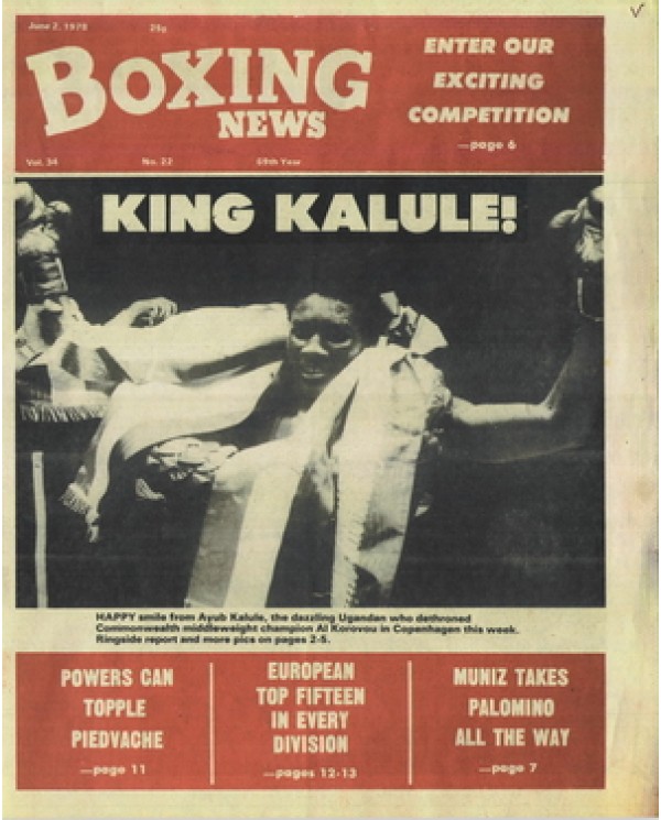 Boxing News magazine 2.6.1978 Download pdf