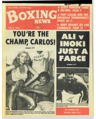 Boxing News magazine  2.6.1976 Download pdf