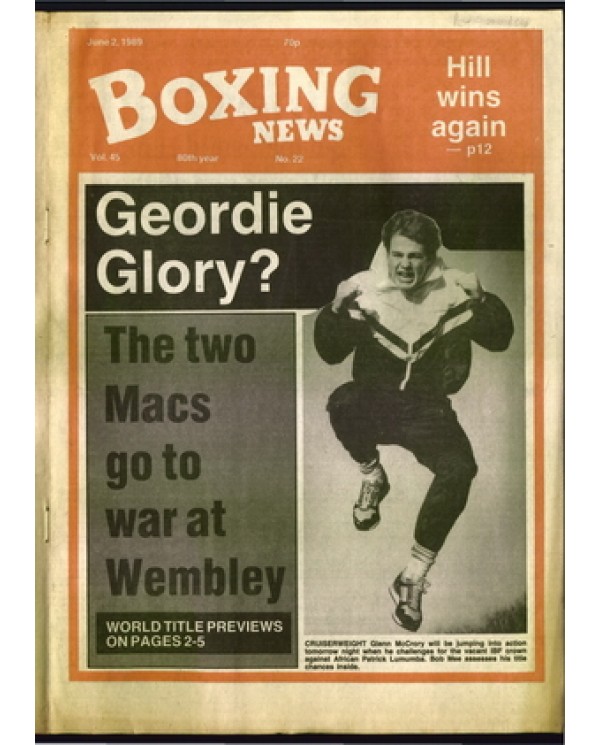 Boxing News magazine 2.6.1989 Download pdf