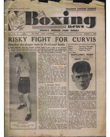 Boxing News magazine 2.8.1950 Download pdf