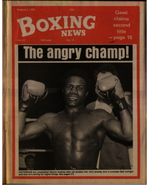 Boxing News magazine 2.8.1985 Download pdf