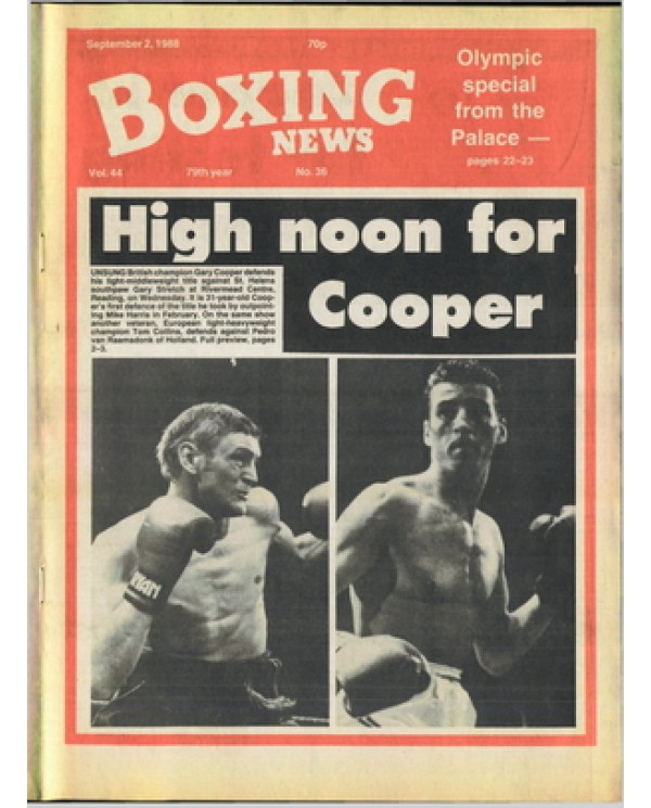 Boxing News magazine 2.9.1988 Download pdf